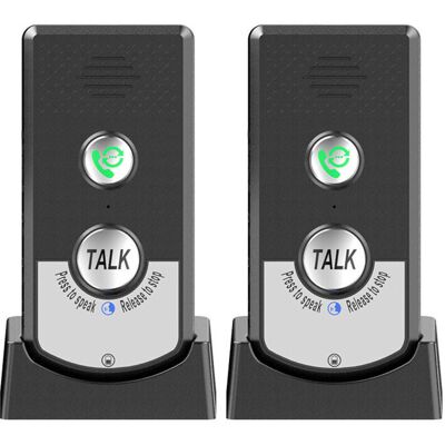 ODIPIE Set Di 2 Citofoni Wireless – Comunicazione Bidirezionale – Portata Fino A 1000 M – Durata Della Batteria 1 Settimana – 3 Livelli Di Volume ODIPIE Set Di 2 Citofoni Wireless – Comunicazione Bidirezionale – Portata Fino A 1000 M – Durata Della Batteria 1 Settimana – 3 Livelli Di Volume