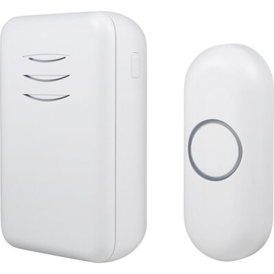 Kit Campanello Wireless Byron DBY-22311 Bianco - 150m, 16 Melodie Kit Campanello Wireless Byron DBY-22311 Bianco - 150m, 16 Melodie