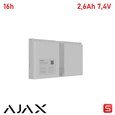 AJAX 149035 - Superior - Superior Internal Battery (16h) - Colore White - Sicurezza Professionale AJAX 149035 - Superior - Superior Internal Battery (16h) - Colore White - Sicurezza Professionale