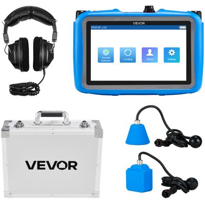 VEVOR Rilevatore Di Perdite Deacqua Per Interni, 1hz-10000hz, Localizzatore Di Perdite Deacqua Per Impianti Idraulici Con Touchscreen , Sensori Orizzontali E Verticali, Cuffie, Scheda Sd E Custodia VEVOR Rilevatore Di Perdite Deacqua Per Interni, 1hz-10000hz, Localizzatore Di Perdite Deacqua Per Impianti Idraulici Con Touchscreen , Sensori Orizzontali E Verticali, Cuffie, Scheda Sd E Custodia
