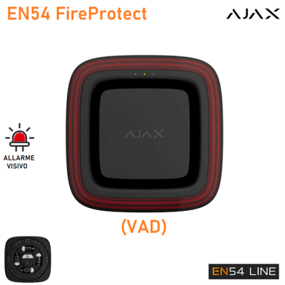 AJAX 118607 - Fire & Life Safety En54 - En54 Fireprotect (vad) - En54 Fireprotect (vad) - Colore Red - Fire & Life Safety En54 AJAX 118607 - Fire & Life Safety En54 - En54 Fireprotect (vad) - En54 Fireprotect (vad) - Colore Red - Fire & Life Safety En54
