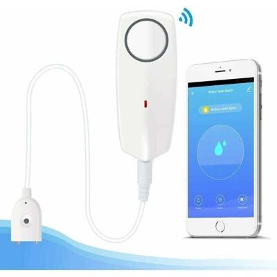 OEM Rilevatore Di Perdite D'Acqua - Rilevatore Di Allagamenti - Allarme Acqua - Rilevatori D'Acqua Wireless Con Allarme Acustico E Visivo, Notifiche Push Per Smartphone - App Tuya/smart Life, Bianco OEM Rilevatore Di Perdite D'Acqua - Rilevatore Di Allagamenti - Allarme Acqua - Rilevatori D'Acqua Wireless Con Allarme Acustico E Visivo, Notifiche Push Per Smartphone - App Tuya/smart Life, Bianco