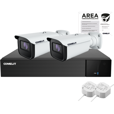 COMELIT Kit Di Videosorveglianza Ahd Con 2 Telecamere E Xvr Ahkit008n05b COMELIT Kit Di Videosorveglianza Ahd Con 2 Telecamere E Xvr Ahkit008n05b