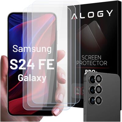 OEM 3x Vetro Temperato Per Schermo + Vetro Per Lente Per Samsung Galaxy S24 Fe, Vetro Protettivo Per Schermo E Fotocamera 9h Alogy Glassguard Pack™️ Set Di Vetri Protettivi OEM 3x Vetro Temperato Per Schermo + Vetro Per Lente Per Samsung Galaxy S24 Fe, Vetro Protettivo Per Schermo E Fotocamera 9h Alogy Glassguard Pack™️ Set Di Vetri Protettivi