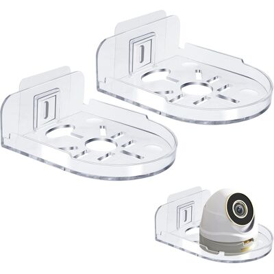 WUIPEO Set Di 2 Supporti Adesivi Trasparenti Da Parete, Non Richiedono Foratura, Montaggio Universale Per Telecamere, Baby Monitor E Dispositivi Di Sicurezza, Compatibili Con Tp Link Tapo, Per Uso Interno Ed WUIPEO Set Di 2 Supporti Adesivi Trasparenti Da Parete, Non Richiedono Foratura, Montaggio Universale Per Telecamere, Baby Monitor E Dispositivi Di Sicurezza, Compatibili Con Tp Link Tapo, Per Uso Interno Ed