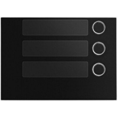 URMET Frontale 3 Pulsanti Alpha Nero 1168/13 URMET Frontale 3 Pulsanti Alpha Nero 1168/13