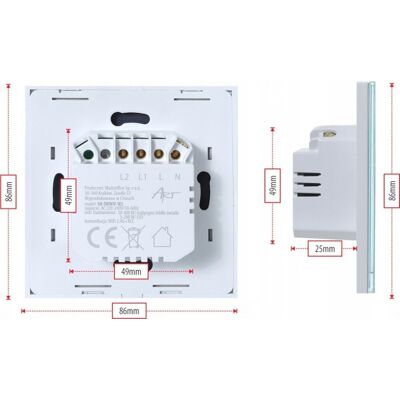 ART Interruttore Sm Zigbee 3.0 Touch Resistente ART Interruttore Sm Zigbee 3.0 Touch Resistente