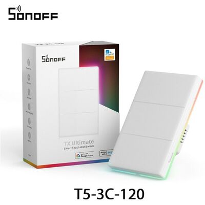 SONOFF Tx Ultimate T5-120 Dimensione: 3 Pulsanti - SONOFF Tx Ultimate T5-120 Dimensione: 3 Pulsanti -