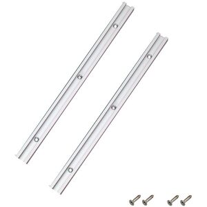 CYSLMUK 2 pezzi 400mm T-Track in alluminio T-Slot, T-Slot Miter Track per seghe da tavolo, fresatrici e utensili per la lavorazione del legno, 19 x 9,5mm CYSLMUK 2 pezzi 400mm T-Track in alluminio T-Slot, T-Slot Miter Track per seghe da tavolo, fresatrici e utensili per la lavorazione del legno, 19 x 9,5mm
