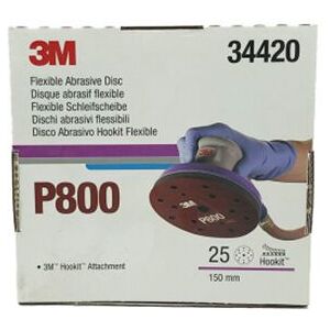 3M 34420 Dischi Abrasivi Flessibili P800 Pezzi 25 3M 34420 Dischi Abrasivi Flessibili P800 Pezzi 25