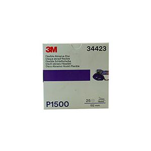 3M 34423 Dischi Abrasivi Flessibili P1500 Pezzi 25 3M 34423 Dischi Abrasivi Flessibili P1500 Pezzi 25