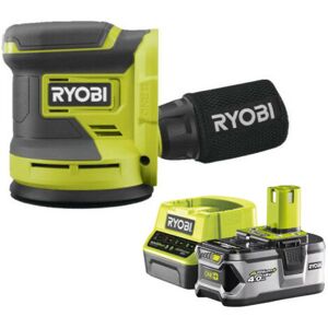 Ryobi - Levigatrice eccentrica 18V OnePlus - Batteria 4.0Ah e Caricatore Rapido Ryobi - Levigatrice eccentrica 18V OnePlus - Batteria 4.0Ah e Caricatore Rapido