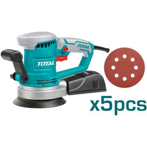 TOTAL - Levigatrice Rotorbitale Elettrica 450w Levigatore Rotorbitale Ø150mm Soft TOTAL - Levigatrice Rotorbitale Elettrica 450w Levigatore Rotorbitale Ø150mm Soft