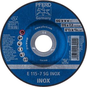 PFERD Disco Abrasivo A30nsg V2a115x7,2mm Gekr. PFERD Disco Abrasivo A30nsg V2a115x7,2mm Gekr.