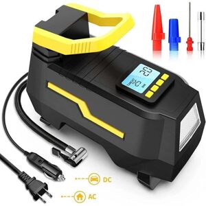OEM Compressore D'Aria Elettrico Portatile Da 150 Psi, Pompa D'Aria Digitale, Mini Pompa Per Bici, Dc 12v E Ac 220v Con Luce Led E Schermo Lcd Per Auto, Biciclette, Moto, Palloni, Ecc. - Nero --crezuo OEM Compressore D'Aria Elettrico Portatile Da 150 Psi, Pompa D'Aria Digitale, Mini Pompa Per Bici, Dc 12v E Ac 220v Con Luce Led E Schermo Lcd Per Auto, Biciclette, Moto, Palloni, Ecc. - Nero --crezuo