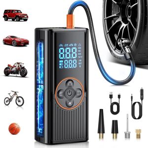 OEM Gonfiatore Per Pneumatici Senza Fili Da 6000 Mah, Compressore D'Aria Portatile Da 150 Psi, Pompa Elettrica Ricaricabile Per Bici Con Display Digitale E Luce Led, Spegnimento Automatico, Per Auto, Moto OEM Gonfiatore Per Pneumatici Senza Fili Da 6000 Mah, Compressore D'Aria Portatile Da 150 Psi, Pompa Elettrica Ricaricabile Per Bici Con Display Digitale E Luce Led, Spegnimento Automatico, Per Auto, Moto