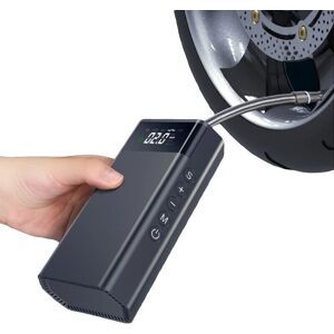 DISCORAMA ® - Compressore Ad Aria Portatile A Batteria, Gonfiatore Pneumatici Portatile Con Pompa Per Auto Moto Bici Ws DISCORAMA ® - Compressore Ad Aria Portatile A Batteria, Gonfiatore Pneumatici Portatile Con Pompa Per Auto Moto Bici Ws