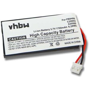 VHBW - Batteria Compatibile Con Philips Pronto Tsu-9400, Tsu-9300 Telecomando Remote Control (1700mah, 3,7v, Li-ion) VHBW - Batteria Compatibile Con Philips Pronto Tsu-9400, Tsu-9300 Telecomando Remote Control (1700mah, 3,7v, Li-ion)
