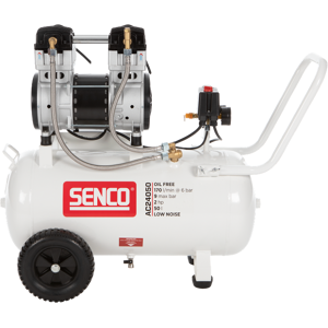 SENCO - Compressore Ac24050 - Silenzioso 1500w - 9 Bar - 50l - 240l/m - Afn0033 SENCO - Compressore Ac24050 - Silenzioso 1500w - 9 Bar - 50l - 240l/m - Afn0033