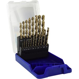 TIVOLY - Scatola • 19 Punte Per Metallo Hss-e5 (cobalto 5%) Autocentranti E Graduate • Da Ø1mm A Ø10mm TIVOLY - Scatola • 19 Punte Per Metallo Hss-e5 (cobalto 5%) Autocentranti E Graduate • Da Ø1mm A Ø10mm