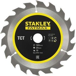 Stanley Lama di sega - 160x20mm, 18 denti, HM - Lama circolare Stanley Lama di sega - 160x20mm, 18 denti, HM - Lama circolare