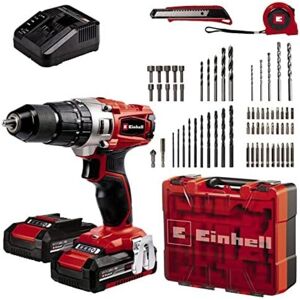 Einhell Trapano A Percussione A Batteria Te-cd 18/2 Li-i +64 Pxc De 18 V, 44 Nm, 2 Velocità De Ingranaggi, Incluse 2 Batterie Da 2,0 Ah, Caricabatterie Rapido, Valigetta E Set De Accesso. De 64 Pezzi Einhell Trapano A Percussione A Batteria Te-cd 18/2 Li-i +64 Pxc De 18 V, 44 Nm, 2 Velocità De Ingranaggi, Incluse 2 Batterie Da 2,0 Ah, Caricabatterie Rapido, Valigetta E Set De Accesso. De 64 Pezzi
