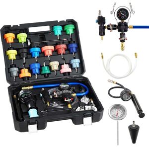 VEVOR Kit Di Tester Manometri Per Sistema Di Raffreddamento Da 47 Pezzi, Kit Per Prova Di Pressione Del Radiatore Con 3 Adattatori In Metallo, Misura Universale, Strumento Di Prova Per Autoveicoli VEVOR Kit Di Tester Manometri Per Sistema Di Raffreddamento Da 47 Pezzi, Kit Per Prova Di Pressione Del Radiatore Con 3 Adattatori In Metallo, Misura Universale, Strumento Di Prova Per Autoveicoli