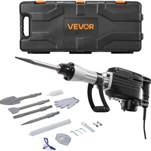 VEVOR Martello Demolitore, Potente Martello Pneumatico Elettrico 2800 W, Per Calcestruzzo 1200 Bpm Con 3 Scalpelli, Vanga Per Argilla, Custodia Per Il Trasporto, Guanti, Per Calcestruzzo, Pareti VEVOR Martello Demolitore, Potente Martello Pneumatico Elettrico 2800 W, Per Calcestruzzo 1200 Bpm Con 3 Scalpelli, Vanga Per Argilla, Custodia Per Il Trasporto, Guanti, Per Calcestruzzo, Pareti