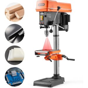 VEVOR Trapano A Colonna Da Banco 305 Mm, Potenza Nominale 550 W, Piano Di Lavoro Inclinabile, Con Laser E Luce Di Lavoro A Led, Velocita Variabile, Trapano A Colonna Per Lavorazione Del Legno VEVOR Trapano A Colonna Da Banco 305 Mm, Potenza Nominale 550 W, Piano Di Lavoro Inclinabile, Con Laser E Luce Di Lavoro A Led, Velocita Variabile, Trapano A Colonna Per Lavorazione Del Legno