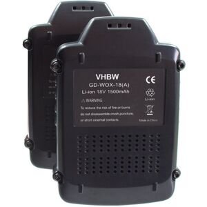 2x Batteria per Worx WG540E.5, WG546 - Batteria per Utensili 2x Batteria per Worx WG540E.5, WG546 - Batteria per Utensili