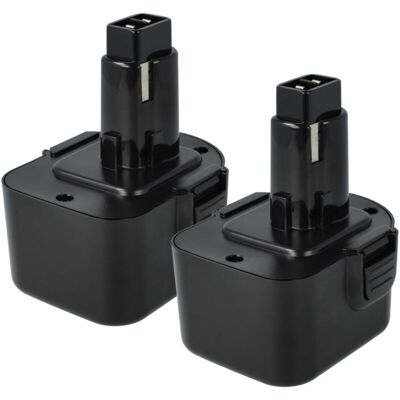 vhbw 2x Batteria per Dewalt DC614KA, DC612KA, DC542K - Alta Capacità NiMH vhbw 2x Batteria per Dewalt DC614KA, DC612KA, DC542K - Alta Capacità NiMH
