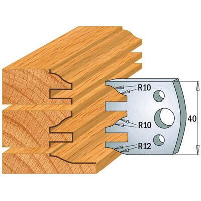 CMT 690.124 Coppia di Coltelli Sagomati - Coltelli CMT 690.124 Coppia di Coltelli Sagomati - Coltelli