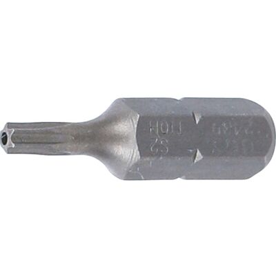 BGS TECHNIC Inserto Lunghezza 25 Mm Attacco Esagono Esterno 6,3 Mm (1/4") Profilo A T (per Torx) Con Alesatura T10 BGS TECHNIC Inserto Lunghezza 25 Mm Attacco Esagono Esterno 6,3 Mm (1/4") Profilo A T (per Torx) Con Alesatura T10
