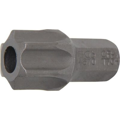 BGS TECHNIC - Inserto Lunghezza 30 Mm Attacco Esagono Esterno 10 Mm (3/8') Profilo A T (per Torx) Con Alesatura T70 BGS TECHNIC - Inserto Lunghezza 30 Mm Attacco Esagono Esterno 10 Mm (3/8') Profilo A T (per Torx) Con Alesatura T70