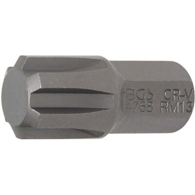 BGS TECHNIC Inserto Lunghezza 30 Mm Attacco Esagono Esterno 10 Mm (3/8') Profilo A Cuneo (per Ribe) M13 BGS TECHNIC Inserto Lunghezza 30 Mm Attacco Esagono Esterno 10 Mm (3/8') Profilo A Cuneo (per Ribe) M13