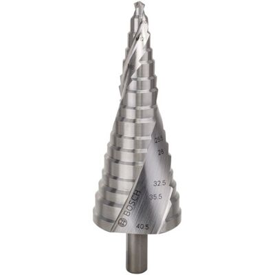 Bosch - Accessories 2608587427 Hss Punta A Gradini 6 - 38.5 Mm, 6 - 40.5 Mm, M10 - M40 Lunghezza Totale 125.5 Mm Alberino Bosch - Accessories 2608587427 Hss Punta A Gradini 6 - 38.5 Mm, 6 - 40.5 Mm, M10 - M40 Lunghezza Totale 125.5 Mm Alberino