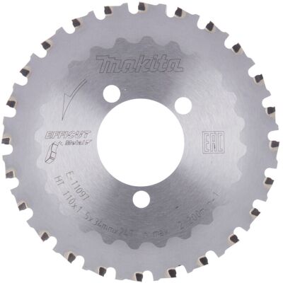 Makita - E-11097 Efficut Lama Tct 110x34 Mm Da Metallo Per Tagliatondini Dsc251 Makita - E-11097 Efficut Lama Tct 110x34 Mm Da Metallo Per Tagliatondini Dsc251