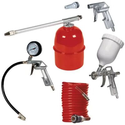 Einhell Set Utensili Pneumatici Professionali 5 Pz Per Compressori Fino A 8 Bar Einhell Set Utensili Pneumatici Professionali 5 Pz Per Compressori Fino A 8 Bar