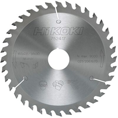 Hikoki 216x30mm Lama di Sega Circolare 36T - Utensile per taglio legno Hikoki 216x30mm Lama di Sega Circolare 36T - Utensile per taglio legno