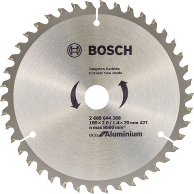 Lama per sega circolare Bosch - 160mm, 42 denti, alluminio, Francia - Utensile da taglio Lama per sega circolare Bosch - 160mm, 42 denti, alluminio, Francia - Utensile da taglio