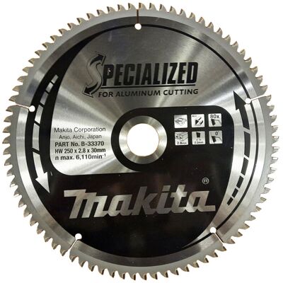 Lama di sega Makita B-33370 - Alluminio, plastica, laminato Lama di sega Makita B-33370 - Alluminio, plastica, laminato