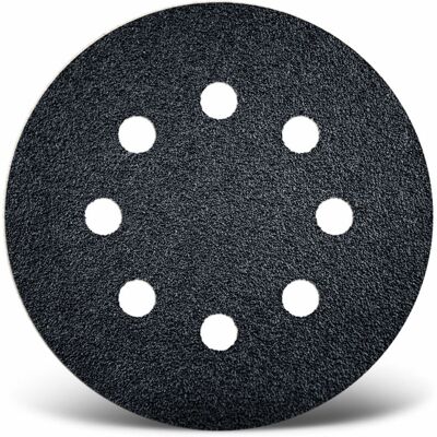 MENZER Black Dischi Abrasivi Velcrati, 125 Mm, 8 Fori, P. Levigatrici Rotorbitali, Carburo Di Silicio (25 Pz.) G36 - MENZER Black Dischi Abrasivi Velcrati, 125 Mm, 8 Fori, P. Levigatrici Rotorbitali, Carburo Di Silicio (25 Pz.) G36 -