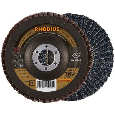 Rhodius - RHO 202726 - 125 mm - grana 24 - ruota lucidante Rhodius - RHO 202726 - 125 mm - grana 24 - ruota lucidante