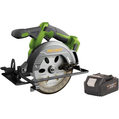 Procraft Sega Circolare A Batteria Pca32-bb 20 V 165 Mm Brushless + 1x Batteria 4,0 Ah - Senza Caricabatteria Procraft Sega Circolare A Batteria Pca32-bb 20 V 165 Mm Brushless + 1x Batteria 4,0 Ah - Senza Caricabatteria