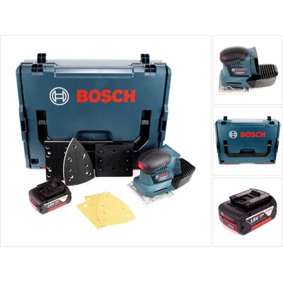 Smerigliatrice oscillante a batteria Bosch GSS 18V-10 - 3 Piastre di levigatura Smerigliatrice oscillante a batteria Bosch GSS 18V-10 - 3 Piastre di levigatura
