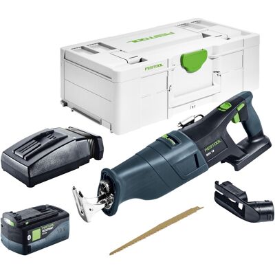 Festool Rsc 18 Eb-basic Seghetto A Batteria 18 V Brushless + 1x Batteria 5,0 Ah + Ladegert + Systainer Festool Rsc 18 Eb-basic Seghetto A Batteria 18 V Brushless + 1x Batteria 5,0 Ah + Ladegert + Systainer