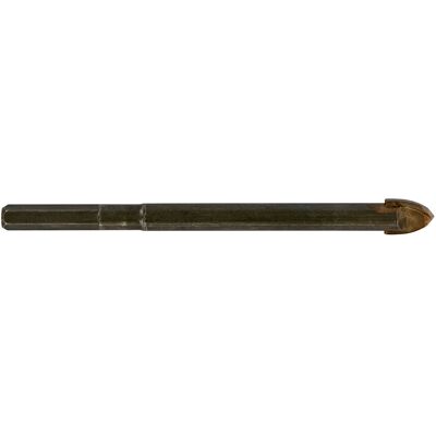 TIVOLY Punta Per Vetro - Inserto In Metallo Duro Hq - Gambo Cilindrico Rinforzato Ø6mm X115mm - TIVOLY Punta Per Vetro - Inserto In Metallo Duro Hq - Gambo Cilindrico Rinforzato Ø6mm X115mm -