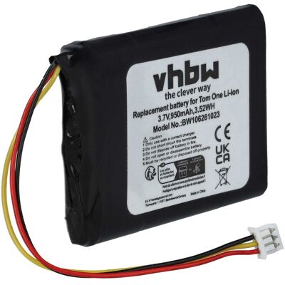 VHBW - 1x Batteria Compatibile Con Tomtom One Iq Routes, Europe V3, Nvt2b225, Iq, Iq V5, Europe V2 Navigatore Gps (950mah, 3,7v, Li-ion) VHBW - 1x Batteria Compatibile Con Tomtom One Iq Routes, Europe V3, Nvt2b225, Iq, Iq V5, Europe V2 Navigatore Gps (950mah, 3,7v, Li-ion)