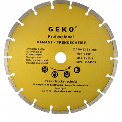 IMPORT Disco Segmentato Diam. 230mm.geko Profi(25) IMPORT Disco Segmentato Diam. 230mm.geko Profi(25)