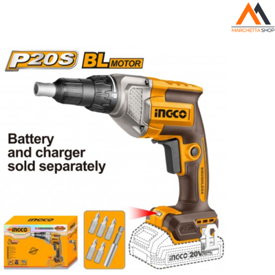 INGCO Avvitatore A Batteria Per Cartongesso 20v Nudo INGCO Avvitatore A Batteria Per Cartongesso 20v Nudo